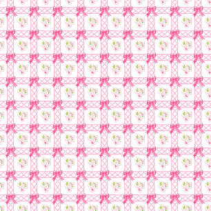 Aquarell Rosa & Grün Schleife Mahjong Geschenkpapier