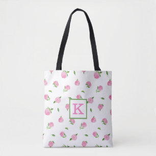 Aquarell-Rosa-Hortensien-Monogramm