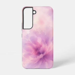 Aquarell-Rosa-Lavendel-Blüten-Abstrakt Samsung Galaxy Hülle
