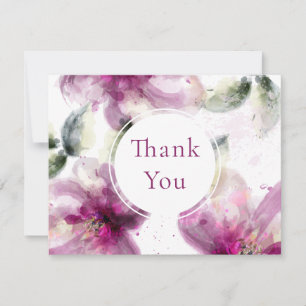 Aquarell Rosa Lilie Floral Geschäft Danke