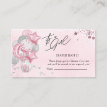 Aquarell Rosa Luftballons Es ist ein Mädchen Winde