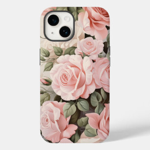 Aquarell-Rosa Rosen Case-Mate iPhone 14 Hülle