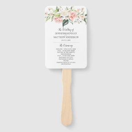 Aquarell Rosa Roses Eukalyptus Grüne Fächer