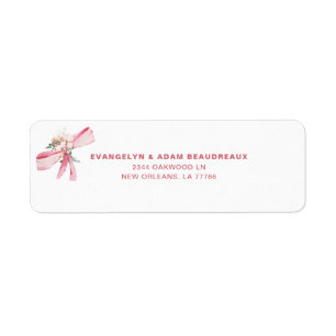 Aquarell-Rosa-Schleife-Baby-Party