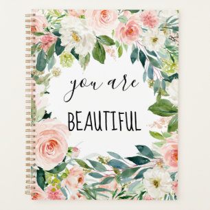 Aquarell Rosa und Weiß Sie sind schön Planer