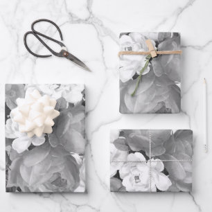 Aquarell-Rose 9 Geschenkpapier Set