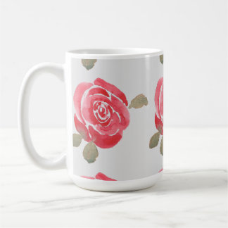 Aquarell-Rose Kaffeetasse