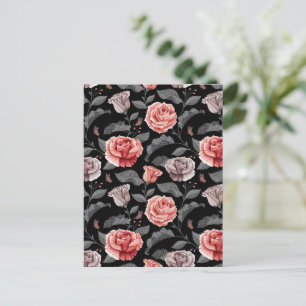 Aquarell-Rosen 15 Postkarte