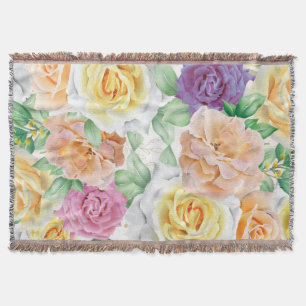 Aquarell-Rosen 27 Decke