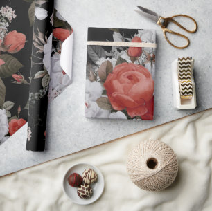 Aquarell-Rosen 7 Geschenkpapier
