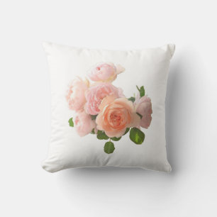 Aquarell-Rosen Blumen Elegante Florale Vorlage Kissen