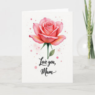 Aquarell-Rosen-Design-Grußkarte Karte