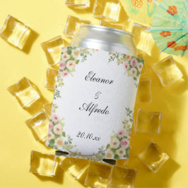 Aquarell-Rosen-Hochzeit Dosenkühler