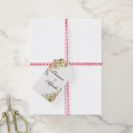 Aquarell-Rosen-Hochzeit Geschenkanhänger