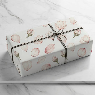 Aquarell-Rosenblüten-Geschenkpapier Geschenkpapier