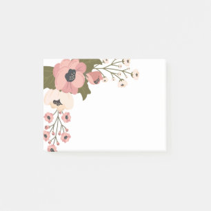 Aquarell-Rosenblüten Post-it Klebezettel