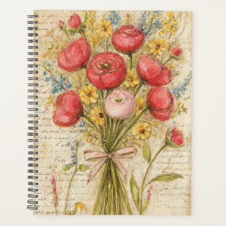Aquarell-Rosenstrauß Planer