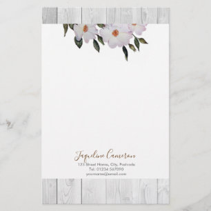 Aquarell Roses Ballerina Illustration Briefpapier