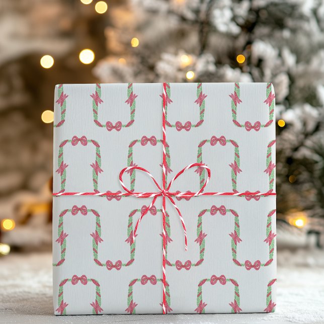 Aquarell-Rot-Punkte-Schleife-Weihnachten Geschenkpapier (Von Creator hochgeladen)