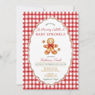 Aquarell-Rot-Vintage-Baby-Sprinkle-Einladung Einladung