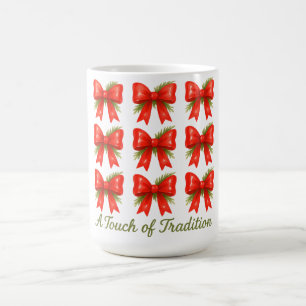 Aquarell-Rotband Hauch von Tradition Geschenkmuste Kaffeetasse