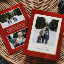 Aquarell Roter Velvet Rahmen 3 Fotos Weihnachten