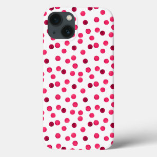 Aquarell rotes Aquarell-Punktmuster Case-Mate iPhone Hülle