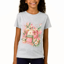 Aquarell-Rückkehr-zur-Schule-Mädchen-T-Shirt | Ros