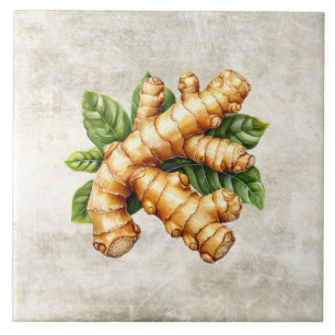 Aquarell Rustik Ingwer Faux Textur Fliese