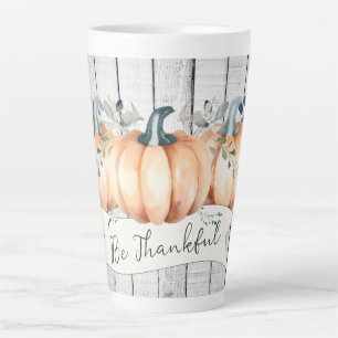 Aquarell-Rustikale Kürbisse Milchtasse