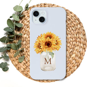 Aquarell-Rustikaler Sonnenblumenstrauß im MASON-Kr Case-Mate iPhone Hülle