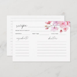 Aquarell Sakura - Rezeptionskarte