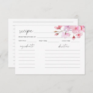 Aquarell Sakura - Rezeptionskarte