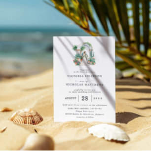Aquarell Sayulita Mexiko Hochzeit Einladung