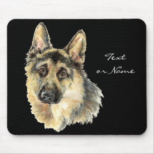Aquarell-Schäferhund-Schoßhund-Tier Mousepad
