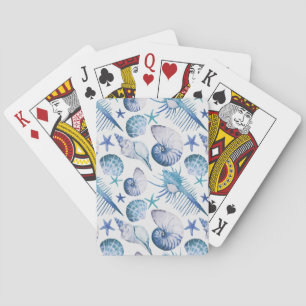 Aquarell-Schalen Spielkarten