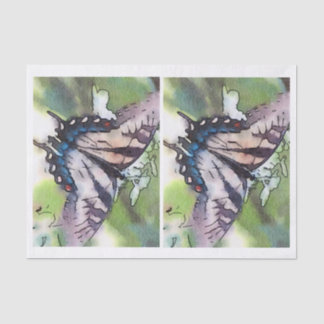 Aquarell-Schmetterling für Glasflasche decoupage Seidenpapier