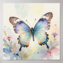 Aquarell Schmetterling Poster