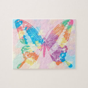 Aquarell-Schmetterling Puzzle