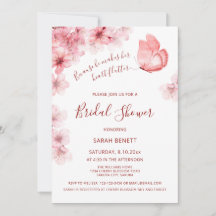 Aquarell Schmetterling | QR-Code Brautparty