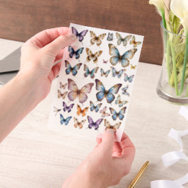 Aquarell-Schmetterling-Set für fusseliges Schneide