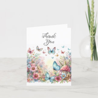 Aquarell Schmetterlinge Dankeskarten Dankeskarte