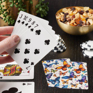 Aquarell Schmetterlinge  Spielkarten