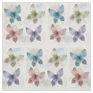Aquarell-Schmetterlinge Stoff