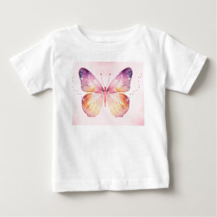 Aquarell-Schmetterlingskunst Baby T-shirt