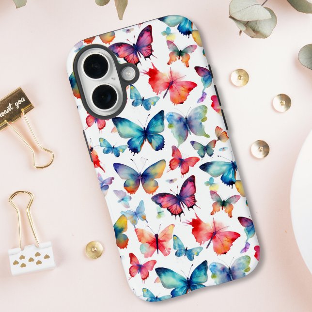 Aquarell-Schmetterlingsmuster Case-Mate iPhone Hülle (Von Creator hochgeladen)