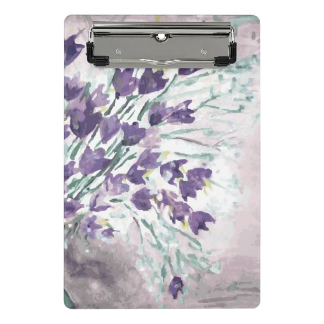 Aquarell-Schmutzhintergrund mit Glocken Mini Klemmbrett (Vorderseite)