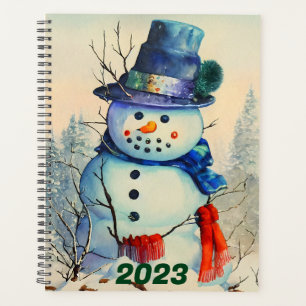 Aquarell-Schneemann-Individualplaner Planer