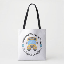 Aquarell-Schulbus-Tasche