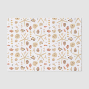 Aquarell Seashells Seidenpapier